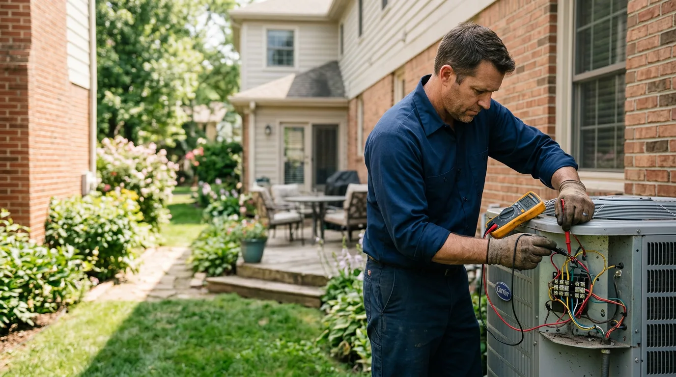 HVAC technician working near White Plains, VA